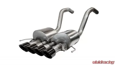 CORSA Performance 2.75" Axleback Exhaust w Dual Mode NPP; Dual Rear Exit with Quad 4.5" Polished Pro-Series Tips Chevrolet Corvette C7 2015-2019 - 14777BLK