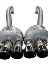 CORSA Performance 2.75" Axleback Exhaust w Dual Mode NPP; Dual Rear Exit with Quad 4.5" Polished Pro-Series Tips Chevrolet Corvette C7 2015-2019                                     - 14777BLK - Image 4