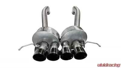 CORSA Performance 2.75" Axleback Exhaust w Dual Mode NPP; Dual Rear Exit with Quad 4.5" Polished Pro-Series Tips Chevrolet Corvette C7 2015-2019 - 14777BLK