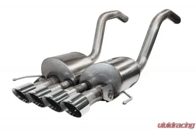 CORSA Performance 2.75" Axleback Exhaust w Dual Mode NPP; Dual Rear Exit with Quad 4.5" Polished Pro-Series Tips Chevrolet Corvette C7 2015-2019 - 14777