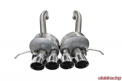 CORSA Performance 2.75" Axleback Exhaust w Dual Mode NPP; Dual Rear Exit with Quad 4.5" Polished Pro-Series Tips Chevrolet Corvette C7 2015-2019 - 14777
