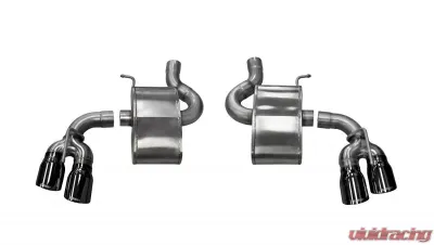 CORSA Performance 2.75" Axleback Exhaust Dual Rear Exit with Twin 4.0" Black PVD Pro-Series Tips Chevrolet Camaro 2016-2020 - 14786BLK