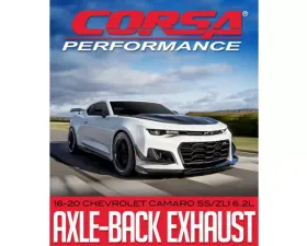 CORSA Performance Xtreme Axleback Exhaust Chevrolet Camaro SS/ZL1 6.2L 2016-2020