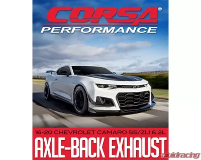 CORSA Performance Xtreme Axleback Exhaust Chevrolet Camaro SS/ZL1 6.2L 2016-2020 - 14789BLK