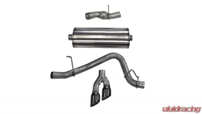 CORSA Performance 3.0" Catback Exhaust Single Side Exit w/Twin 4.0" Black PVD Pro-Series Tips Cadillac Escalade | Chevrolet Tahoe | GMC Yukon 2015-2019 - 14826BLK
