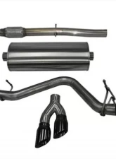 CORSA Performance 3.0" Catback Exhaust Single Side Exit w/Twin 4.0" Black PVD Pro-Series Tips Chevrolet Silverado 1500 | GMC Sierra 1500 2014-2019                                     - 14848BLK - Image 3