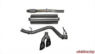 CORSA Performance 3.0" Catback Exhaust Single Side Exit w/Twin 4.0" Black PVD Pro-Series Tips Chevrolet Silverado 1500 | GMC Sierra 1500 2014-2019 - 14848BLK