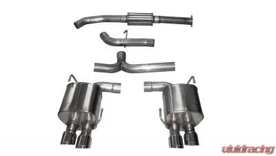 CORSA Performance 3.0" Catback Exhaust Dual Rear Exit w/Twin 3.5" Polished Pro-Series Tips Subaru WRX | STI 2015-2021 - 14857