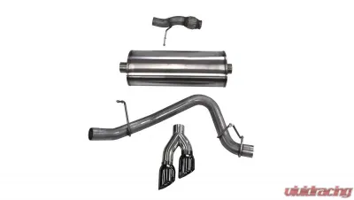 CORSA Performance 3.0" Catback Exhaust Single Side Exit w/Twin 4.0" Black PVD Pro-Series Tips Chevrolet Tahoe | GMC Yukon 2015-2019 - 14859BLK