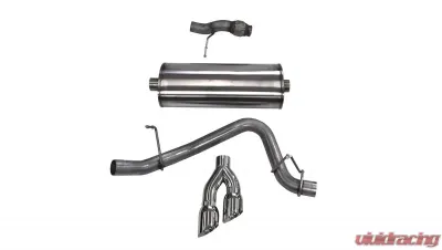 CORSA Performance 3.0" Catback Exhaust Single Side Exit w/Twin 4.0" Polished Pro-Series Tips Chevrolet Tahoe | GMC Yukon 2015-2019 - 14859