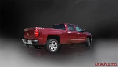 CORSA Performance 3.5" Catback Exhaust Single Side Exit w/Twin 4.5" Black PVD Pro-Series Tips Chevrolet Silverado 1500 | GMC Sierra 1500 2014-2019 - 14866BLK