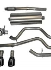 CORSA Performance 3.0" Catback Exhaust Dual Rear Exit w/Single 4.0" Black PVD Pro-Series Tips Chevrolet Silverado 1500 | GMC Sierra 1500 2014-2019                                     - 14869BLK - Image 2