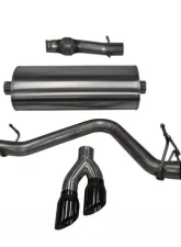 CORSA Performance 3.0" Catback Exhaust Single Side Exit w/Twin 4.0" Black PVD Pro-Series Tips Chevrolet Silverado 1500 | GMC Sierra 1500 2014-2019                                     - 14871BLK - Image 2