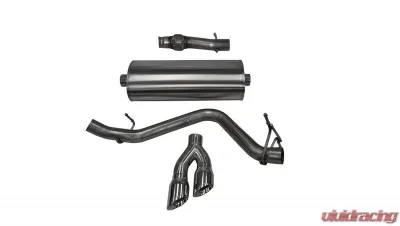 CORSA Performance 3.0" Catback Exhaust Single Side Exit w/Twin 4.0" Polished Pro-Series Tips Chevrolet Silverado 1500 | GMC Sierra 1500 2014-2019 - 14871