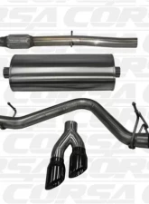 CORSA Performance 3.0" Catback Exhaust Single Side Exit w/Twin 4.0" Black PVD Pro-Series Tips Chevrolet Silverado 1500 | GMC Sierra 1500 2014-2019                                     - 14874BLK - Image 2