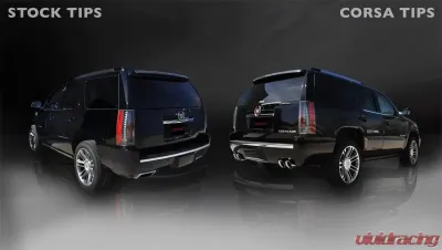CORSA Performance 3.0" Catback Exhaust Dual Rear Exit w/Twin 4.5" Polished Pro-Series Tips Cadillac Escalade DUB ESV 2012-2014 - 14887