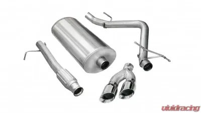 CORSA Performance 3.0" Catback Exhaust Single Side Exit w/Twin 4.0" Polished Pro-Series Tips Chevrolet Silverado 1500 | GMC Sierra 1500 2009-2013 - 14900