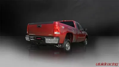 CORSA Performance 3.0" Catback Exhaust Single Side Exit w/Twin 4.0" Polished Pro-Series Tips Chevrolet Silverado 1500 | GMC Sierra 1500 2009-2013 - 14900
