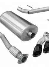 CORSA Performance 3.0" Catback Exhaust Single Side Exit w/Twin 4.0" Black PVD Pro-Series Tips Chevrolet Silverado 1500 | GMC Sierra 1500 2009                                     - 14904BLK - Image 2