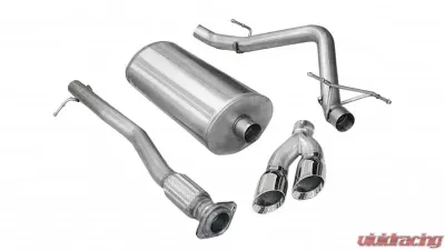 CORSA Performance 3.0" Catback Exhaust Single Side Exit w/Twin 4.0" Polished Pro-Series Tips Chevrolet Silverado 1500 | GMC Sierra 2009 - 14904
