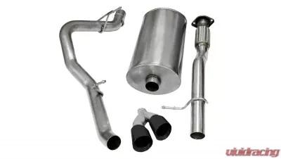 CORSA Performance 3.0" Catback Exhaust Single Side Exit w/Twin 4.0" Black PVD Pro-Series Tips Chevrolet Avalanche/Suburban | GMC Yukon XL 2009-2014 - 14914BLK