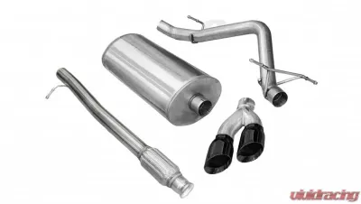 CORSA Performance 3.0" Catback Exhaust Single Side Exit w/Twin 4.0" Black PVD Pro-Series Tips Chevrolet Silverado 1500 | GMC Sierra 1500 2010-2013 - 14925BLK