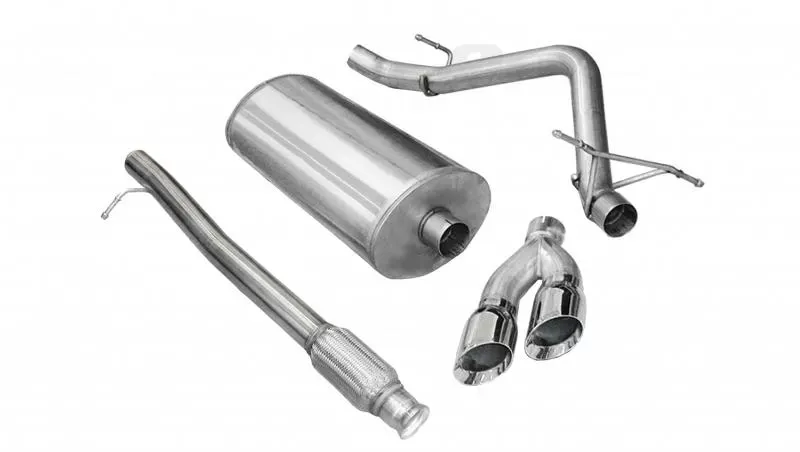CORSA Performance 3.0" Catback Exhaust Single Side Exit w/Twin 4.0" Polished Pro-Series Tips Chevrolet Silverado 1500 | GMC Sierra 1500 2010-2013 - 14925