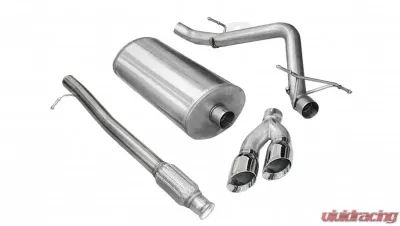 CORSA Performance 3.0" Catback Exhaust Single Side Exit w/Twin 4.0" Polished Pro-Series Tips Chevrolet Silverado 1500 | GMC Sierra 1500 2010-2013 - 14925