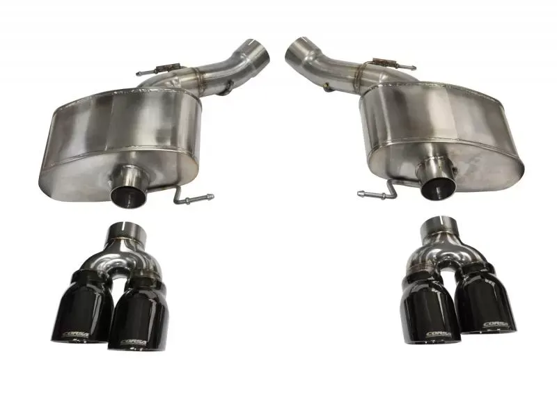 CORSA Performance 3.0" Axleback Exhaust Dual Rear Exit with Twin 4.0" Black PVD Pro-Series Tips BMW M5 F10 Sedan/Wagon 2012-2017 - 14934BLK
