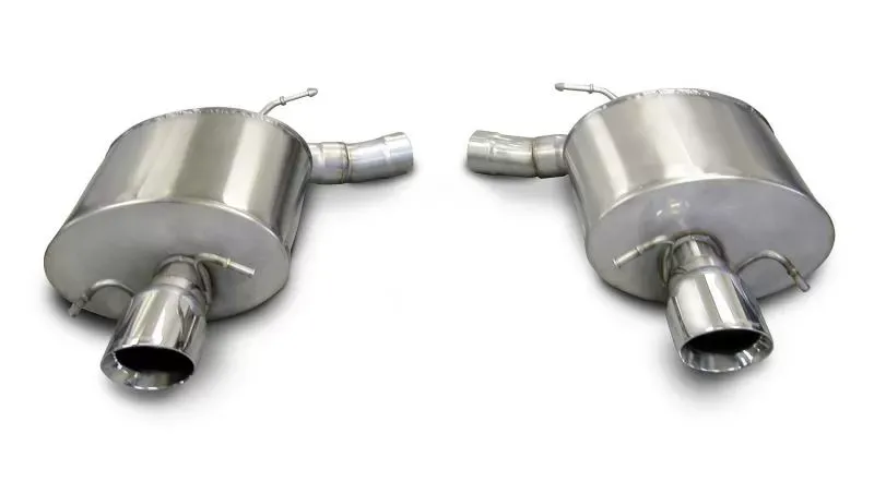 CORSA Performance 2.5" Axleback Exhaust Dual Rear Exit with Single 4.0" Polished Pro-Series Tips Cadillac CTS V Sedan 2009-2014 - 14940