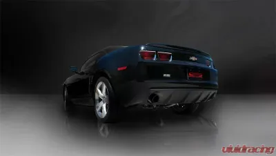 CORSA Performance 2.5" Catback Exhaust Dual Rear Exit w/Single 4.0" Black PVD Pro-Series Tips Chevrolet Camaro SS Coupe without GFX 2010-2015 - 14952BLK
