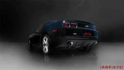 CORSA Performance 2.5" Catback Exhaust Dual Rear Exit w/Single 4.0" Polished Pro-Series Tips Chevrolet Camaro SS Coupe without GFX 2010-2015 - 14952