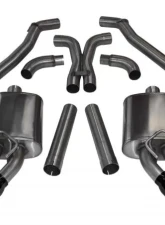 CORSA Performance 3.0" Catback Exhaust Dual Rear Exit w/Twin 4.0" Black PVD Pro-Series Tips Chevrolet Camaro ZL1 Coupe 2012-2015                                     - 14971BLK - Image 3