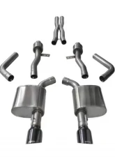 CORSA Performance 2.75" Catback Exhaust Dual Rear Exit w/Single 4.5" Black PVD Pro-Series Tips Dodge Charger R/T | SRT 2015-2019                                     - 14995BLK - Image 3