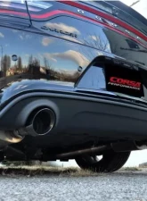 CORSA Performance 2.75" Catback Exhaust Dual Rear Exit w/Single 4.5" Black PVD Pro-Series Tips Dodge Charger R/T | SRT 2015-2019                                     - 14996BLK - Image 2