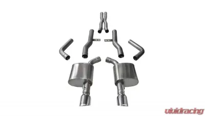 CORSA Performance 2.75" Catback Exhaust Dual Rear Exit w/Single 4.5" Polished Pro-Series Tips Dodge Charger 2015-2019 - 14996