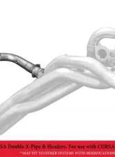 Corsa Performance Corsa Exhaust Connection Pipes Ford Mustang GT 2015-2022                                     - 16015 - Image 2