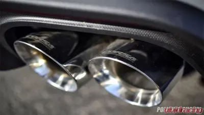 Corsa Performance 3.0" Catback Exhaust Dual Rear Exit w/Twin 4.0" Gunmetal PVD Pro-Series Tips Ford Mustang GT Fastback - w/ Valves 2018-2022 - 21001GNM
