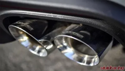 Corsa Performance 3.0" Catback Exhaust Dual Rear Exit w/Twin 4.0" Polished Pro-Series Tips Ford Mustang GT Fastback - w/ Valves 2018-2022 - 21001