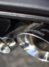 Corsa Performance 3.0" Axleback Exhaust Dual Rear Exit with Twin 4.0" Black PVD Pro-Series Tips Ford Mustang GT Fastback - w/ Valves 2018-2022                                     - 21002BLK - Image 2