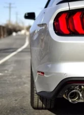 Corsa Performance 3.0" Axleback Exhaust Dual Rear Exit with Twin 4.0" Polished Pro-Series Tips Ford Mustang GT Fastback - w/ Valves 2018-2022                                     - 21002 - Image 3