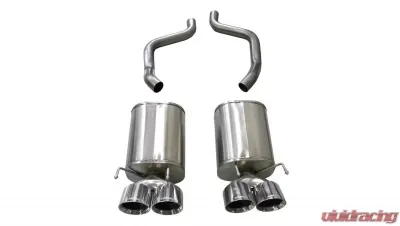 CORSA Performance 2.5" Axleback Exhaust Dual Rear Exit with Twin 4.5" Polished Pro-Series Tips Chevrolet Corvette C6 2005-2008 - 21009
