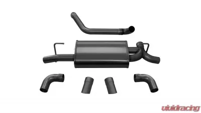 CORSA Performance 2.5" Axleback Exhaust Dual Rear Exit with Turn Downs Jeep Wrangler JL 2018-2020 - 21013BLK
