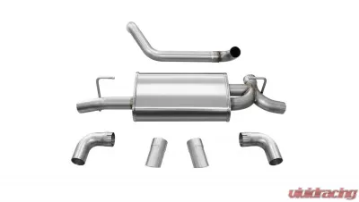 CORSA Performance 2.5" Axleback Exhaust Dual Rear Exit with Turn Downs Jeep Wrangler JL 2018-2020 - 21013