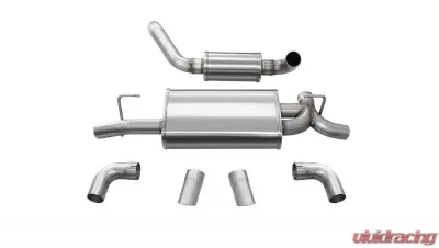 CORSA Performance 2.5" Axleback Exhaust Dual Rear Exit with Turn Downs Jeep Wrangler JL 2018-2020 - 21015