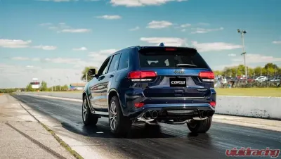 CORSA Performance 2.75" Catback Exhaust Dual Rear Exit w/Twin 4.5" Black PVD Pro-Series Tips Jeep Grand Cherokee TrackHawk 2018-2020 - 21051BLK