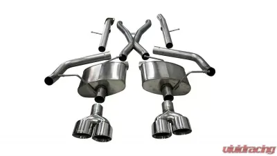 CORSA Performance 2.75" Catback Exhaust Dual Rear Exit w/Twin 4.5" Polished Pro-Series Tips Jeep Grand Cherokee TrackHawk 2018-2020 - 21052