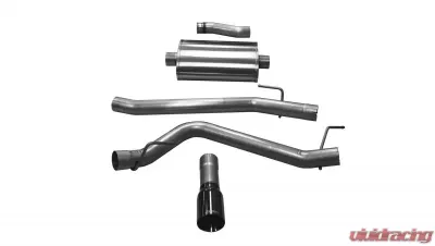 CORSA Performance 3.0" Catback Exhaust Single Side Exit w/4.0" Black PVD Tip Jeep Gladiator JT 2020-2020 - 21060BLK