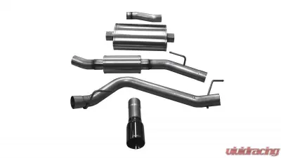 CORSA Performance 3.0" Catback Exhaust Single Side Exit w/4.0" Black PVD Tip Jeep Gladiator JT 2020-2020 - 21062BLK