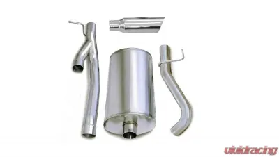 CORSA Performance 3.0" Catback Exhaust Single Side Exit w/Single 4.0" Polished Slash Cut Tip Chevrolet Silverado 2500 | GMC Sierra 2500 2003-2006 - 24292